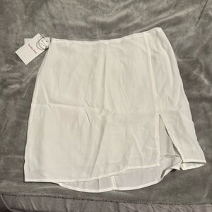 sunday best white mini skirt